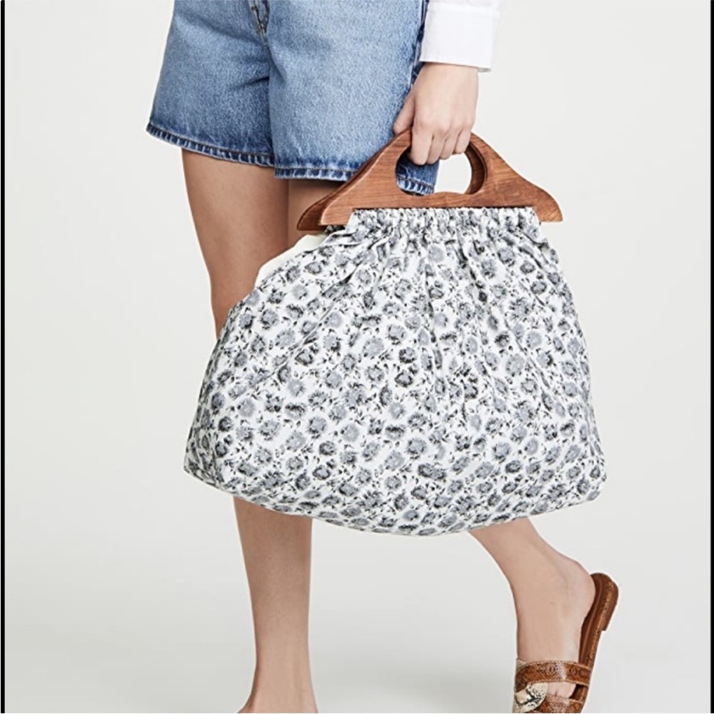 LoveShackFancy McKenna Grand Bag - Warm Grey - NWTags